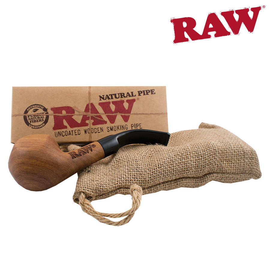 RAW | Bubinga Wood Wooden Pipe with Cloth Bag_0