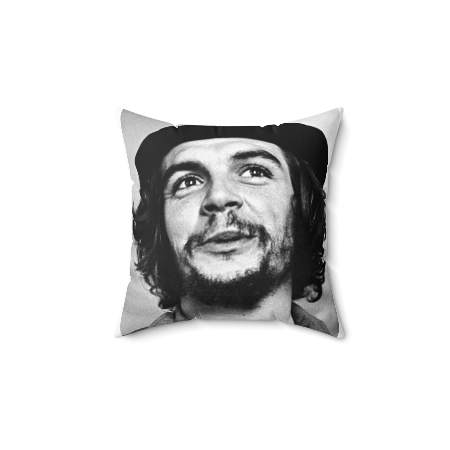 Che Guevara Spun Polyester Square Pillow - Viva La Revolución Decorative Cushion