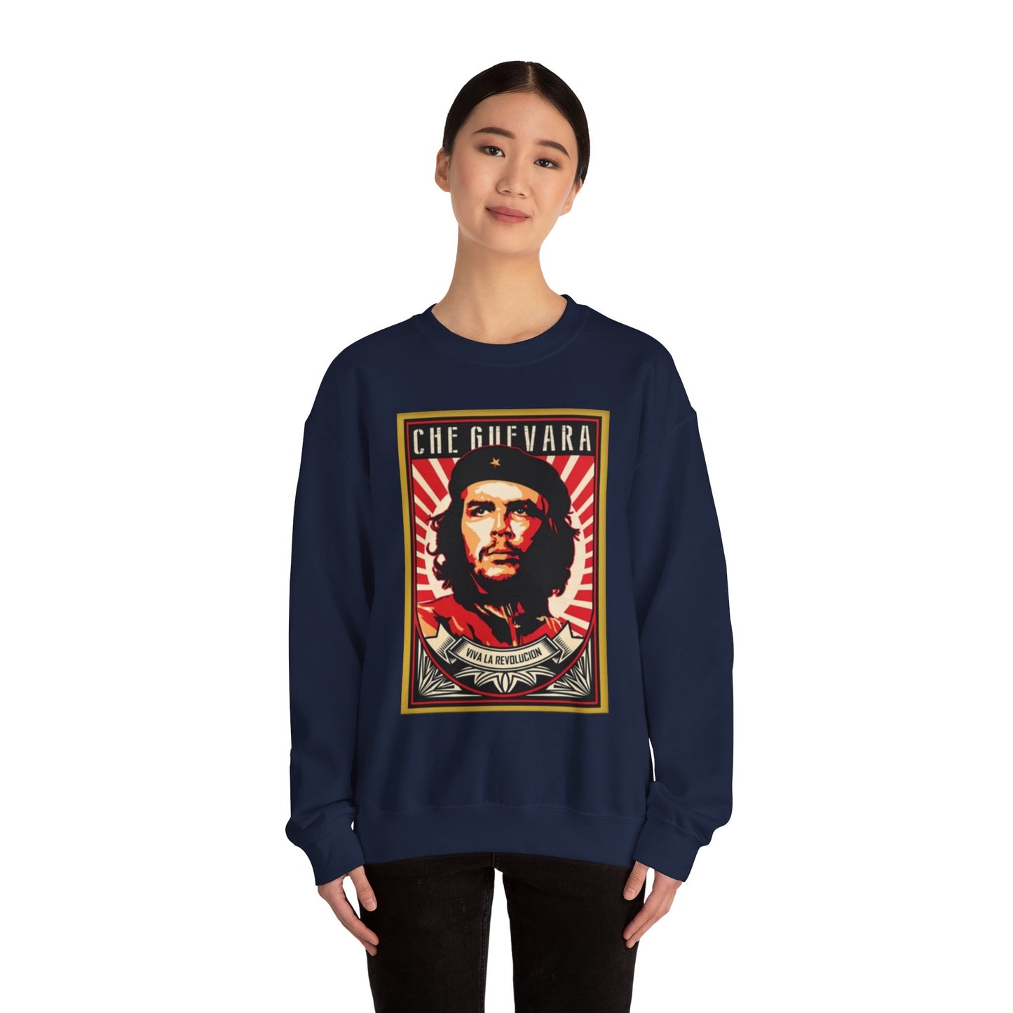 Che Guevara Inspired Unisex Heavy Blend™ Crewneck Sweatshirt - Iconic Revolution Apparel