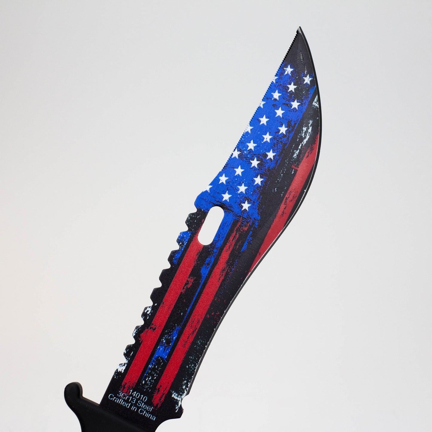 Defender-Xtreme 13″ USA Flag Blade ABS Handle Hunting Knife With Sheath [14010]_1