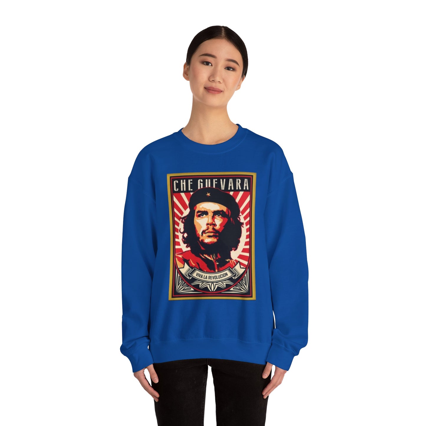 Che Guevara Inspired Unisex Heavy Blend™ Crewneck Sweatshirt - Iconic Revolution Apparel