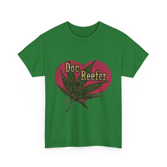 Doc Reefer Canada Unisex Heavy Cotton Tee - Stylish Cannabis Graphic Tee for Plant Lovers