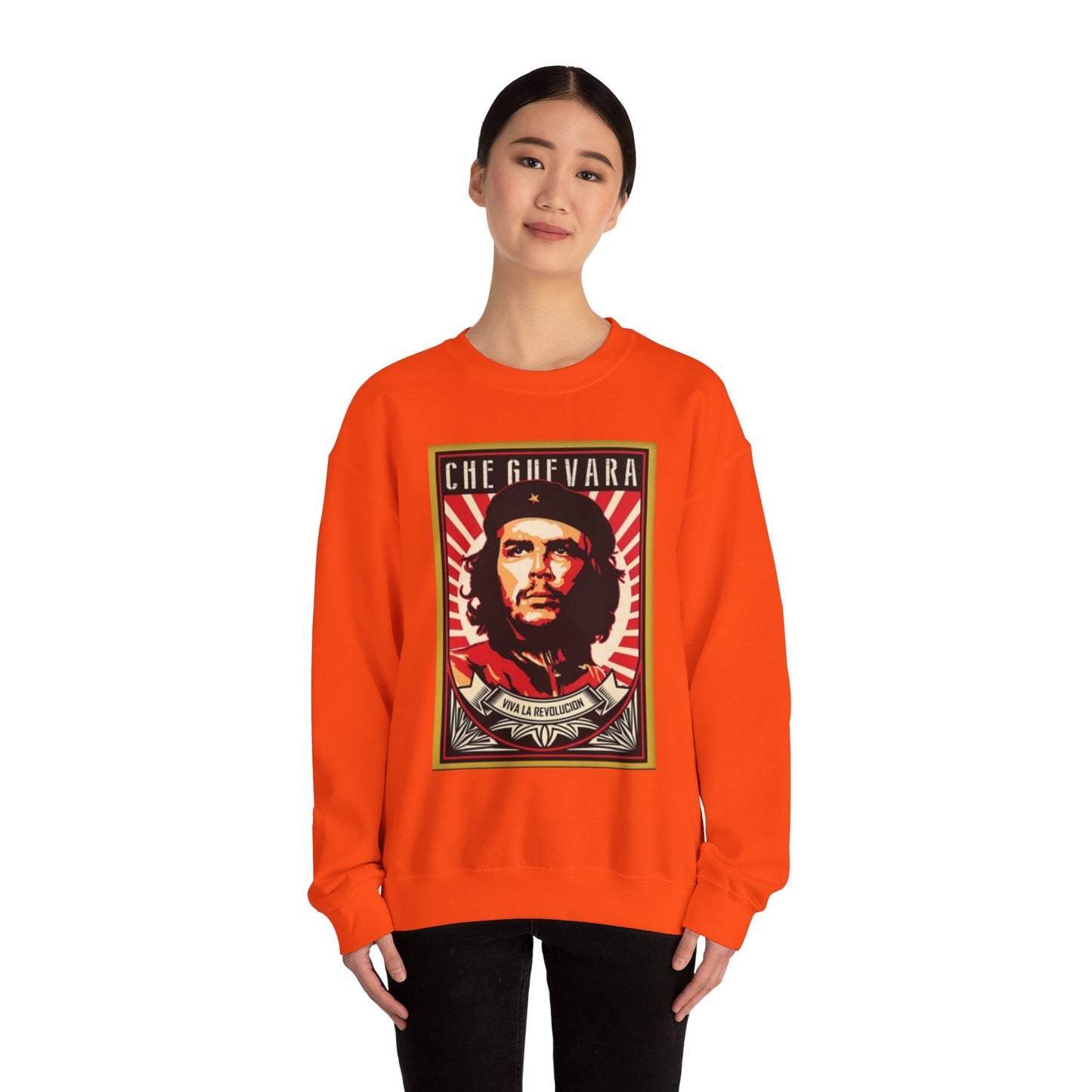 Che Guevara Inspired Unisex Heavy Blend™ Crewneck Sweatshirt - Iconic Revolution Apparel