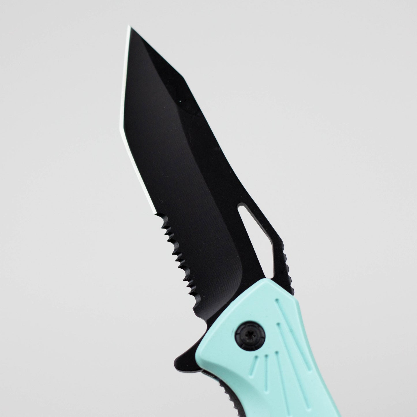 8″ Tiger USA Knife  Teal Tanto [SJ-402-TL]_3