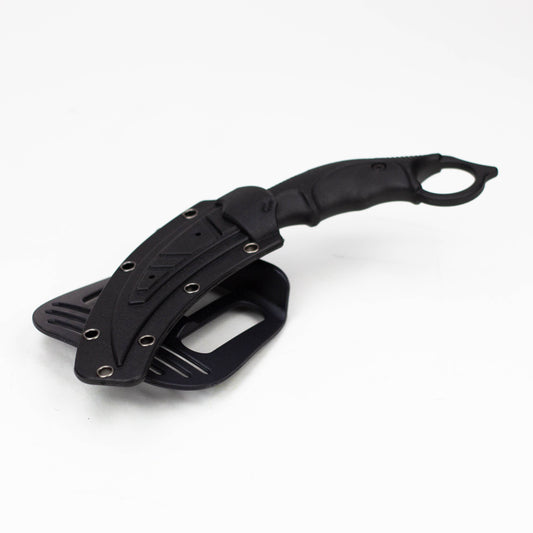 8" Black Boot Skinner  Knife with Sheath [TS201BK]_0