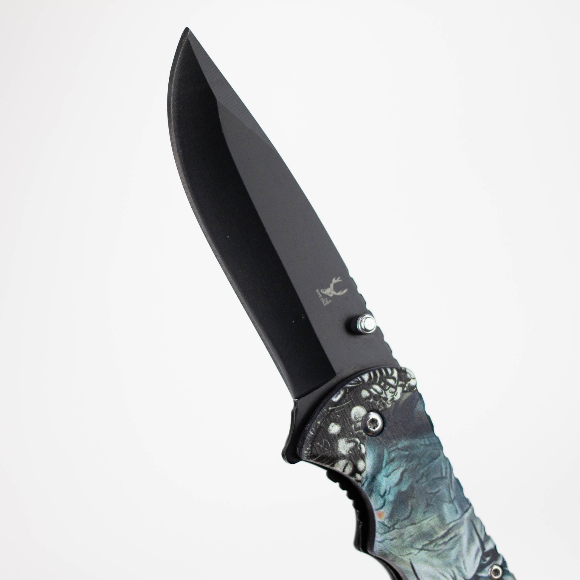 The Bone Edge Death Clown Folding Knife 8.5″ Stainless Steel [13252]_3