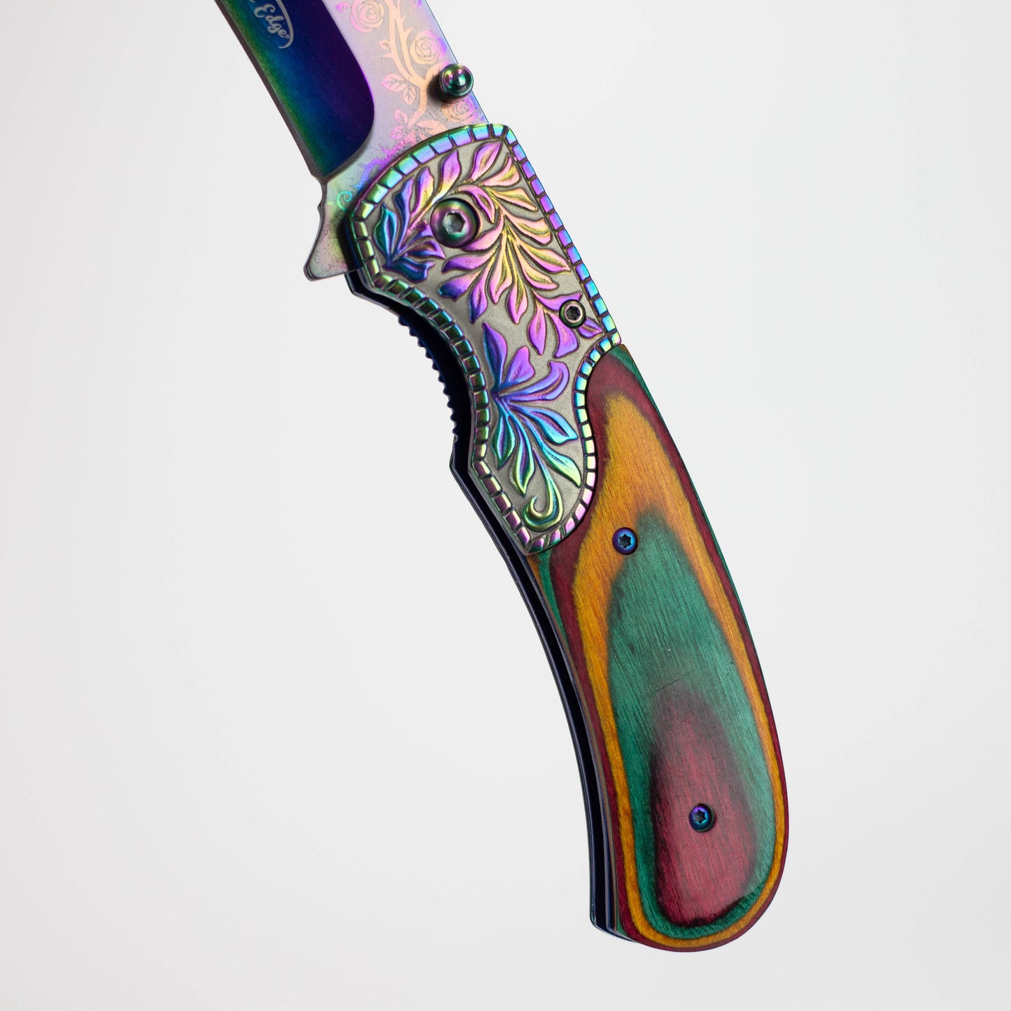 The Bone Edge 8.5″ Titanium Coated Folding Knife [1329X]_6