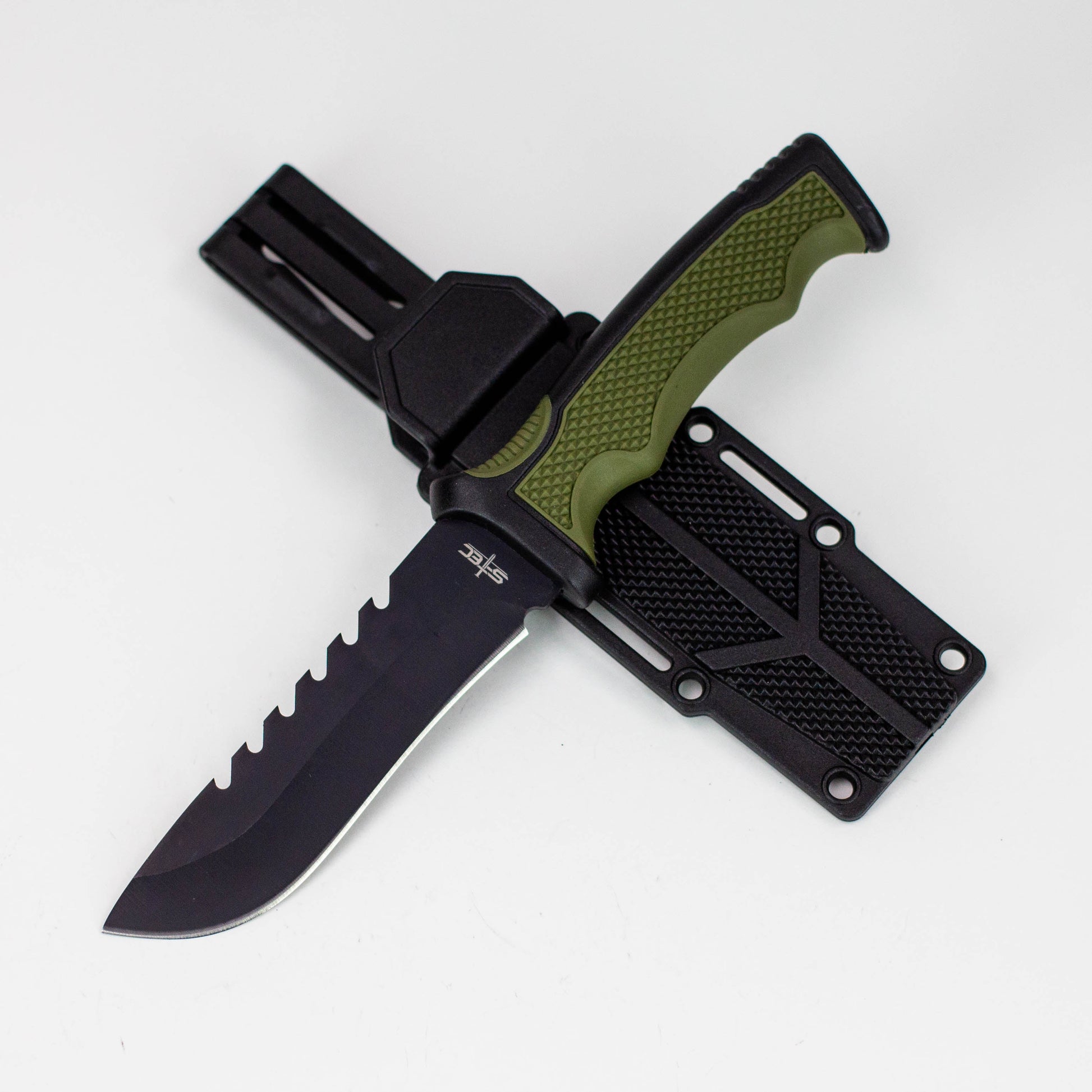 9″ Hunting Knife w/ Plastic Sheath [T22190BK]_0