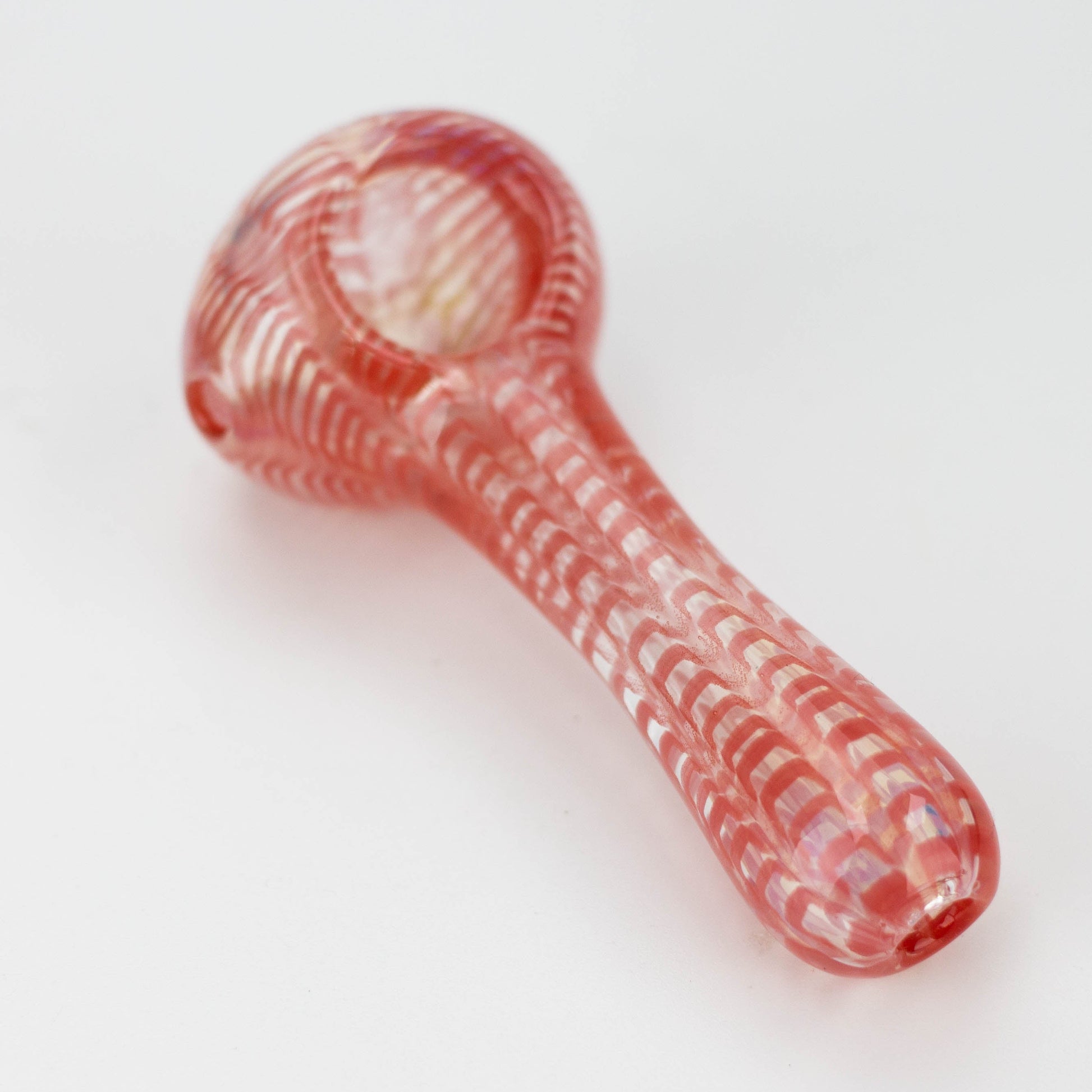 4 inch Iridescent Worked Hand Pipe [GXY021]_2