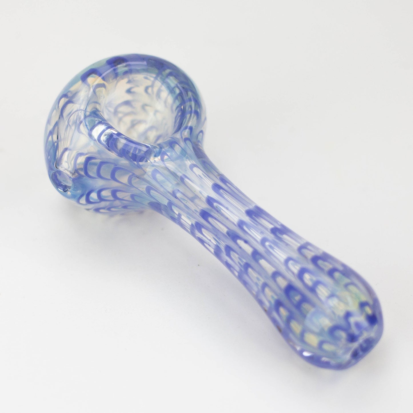 4 inch Iridescent Worked Hand Pipe [GXY021]_4