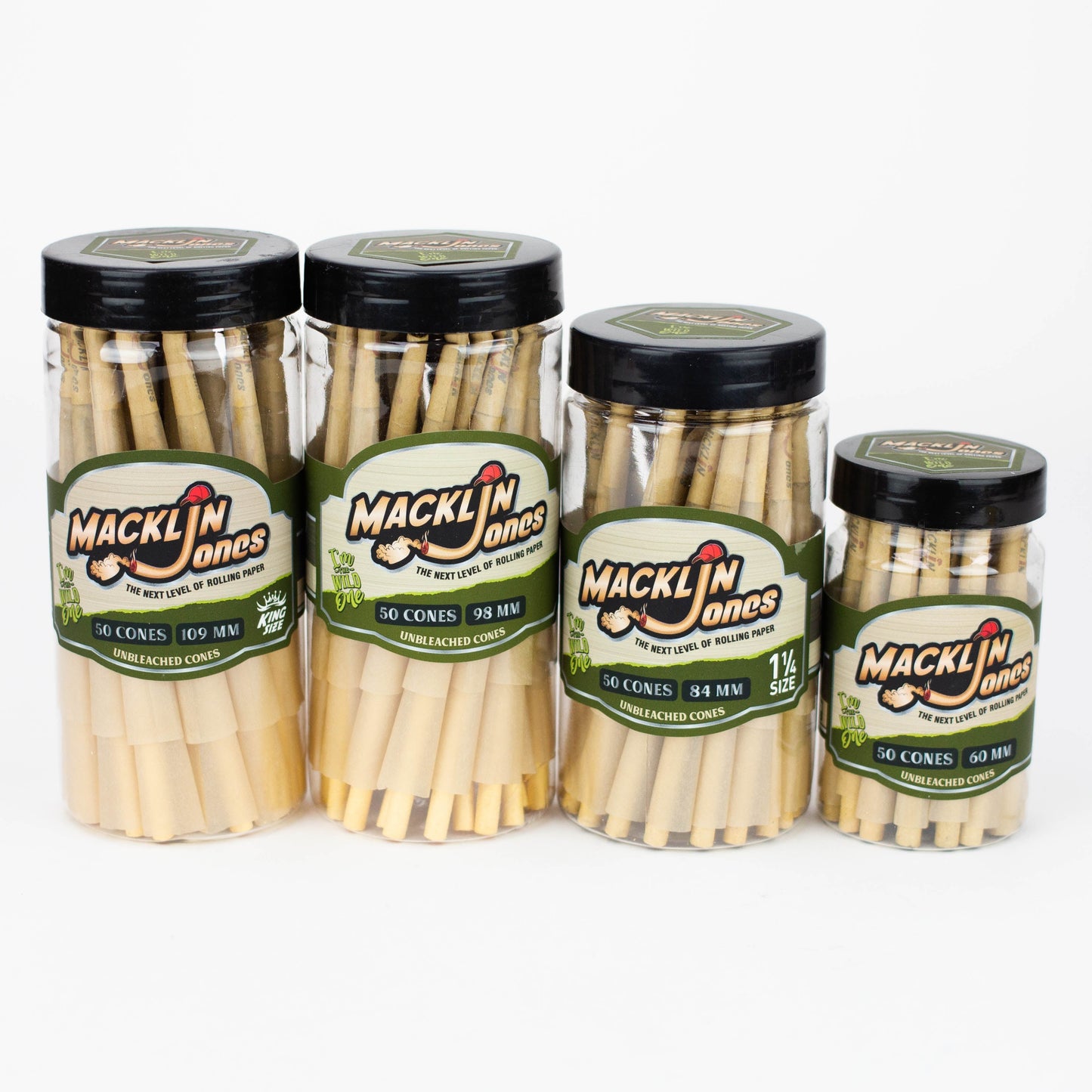 Macklin Jones - Natural Unrefined Pre-Rolled cone Bottle_0