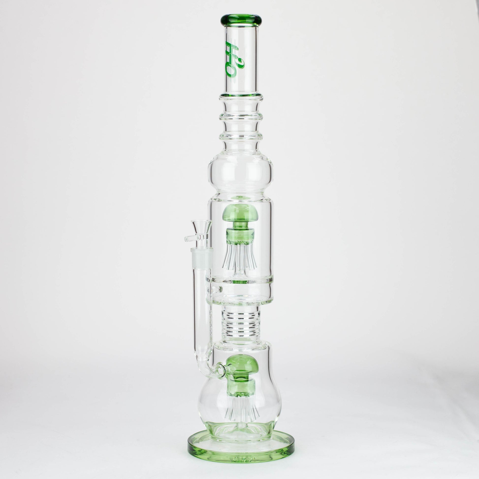 H2O | 21" Percolator glass water bong [H2O-5018]_3