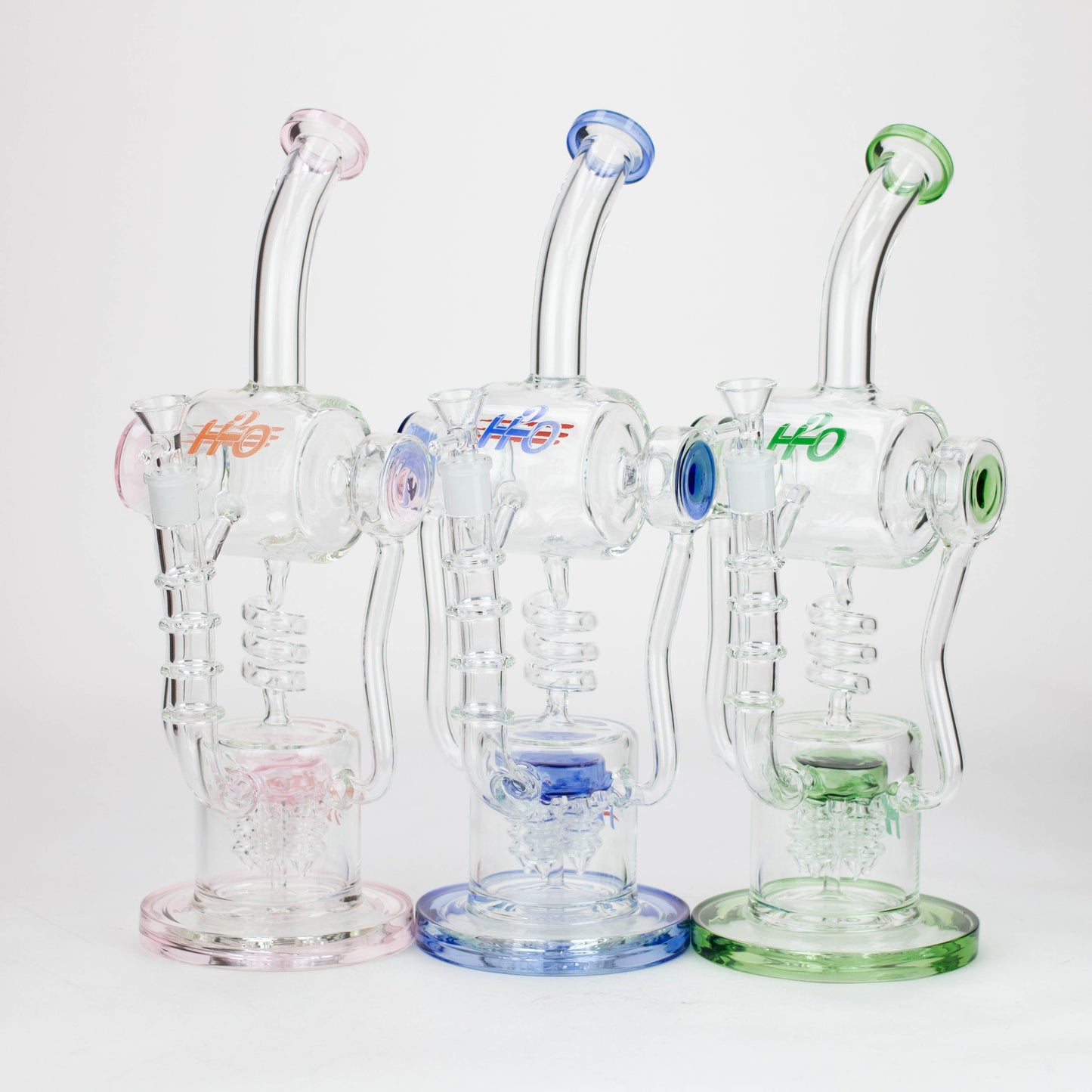 H2O | 14" glass water bong [H2O-5022]_0