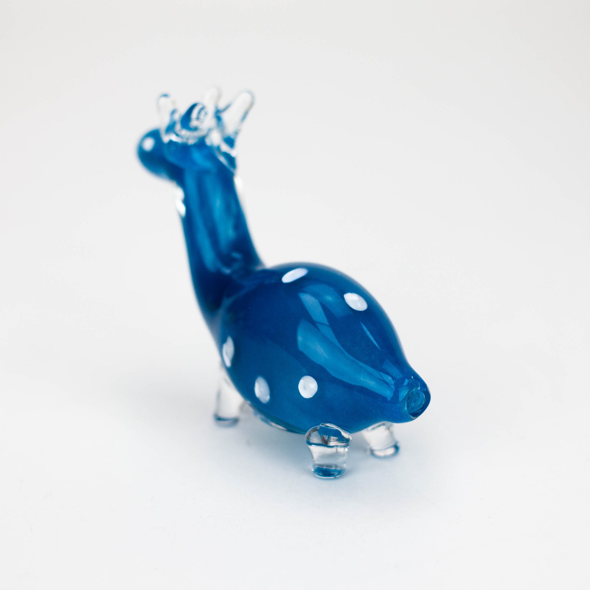 Standing Deer Small glass hand pipe_3