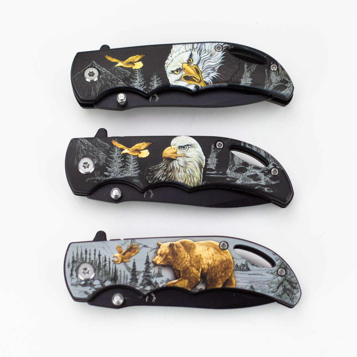 TheBoneEdge 7" Stainless Steel Folding Knife [Animal]_4