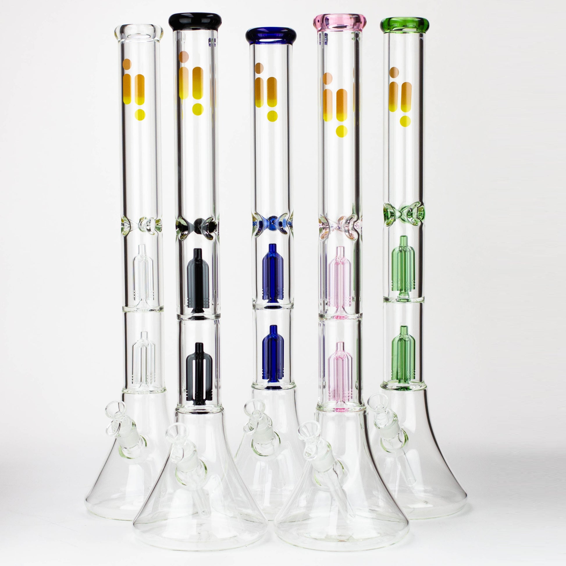 Infyniti | 24" Dual tree 7mm beaker glass water bong_0