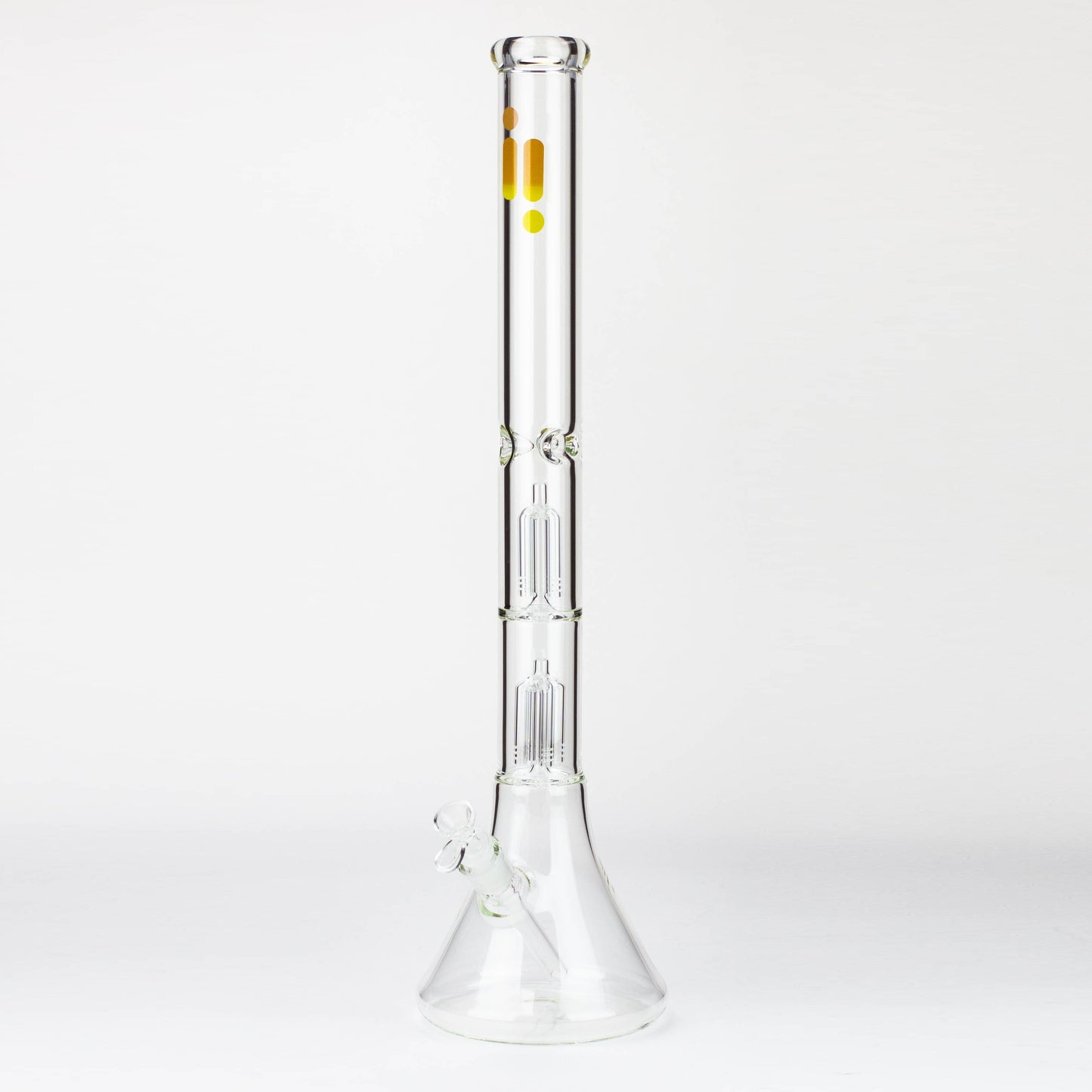 Infyniti | 24" Dual tree 7mm beaker glass water bong_4