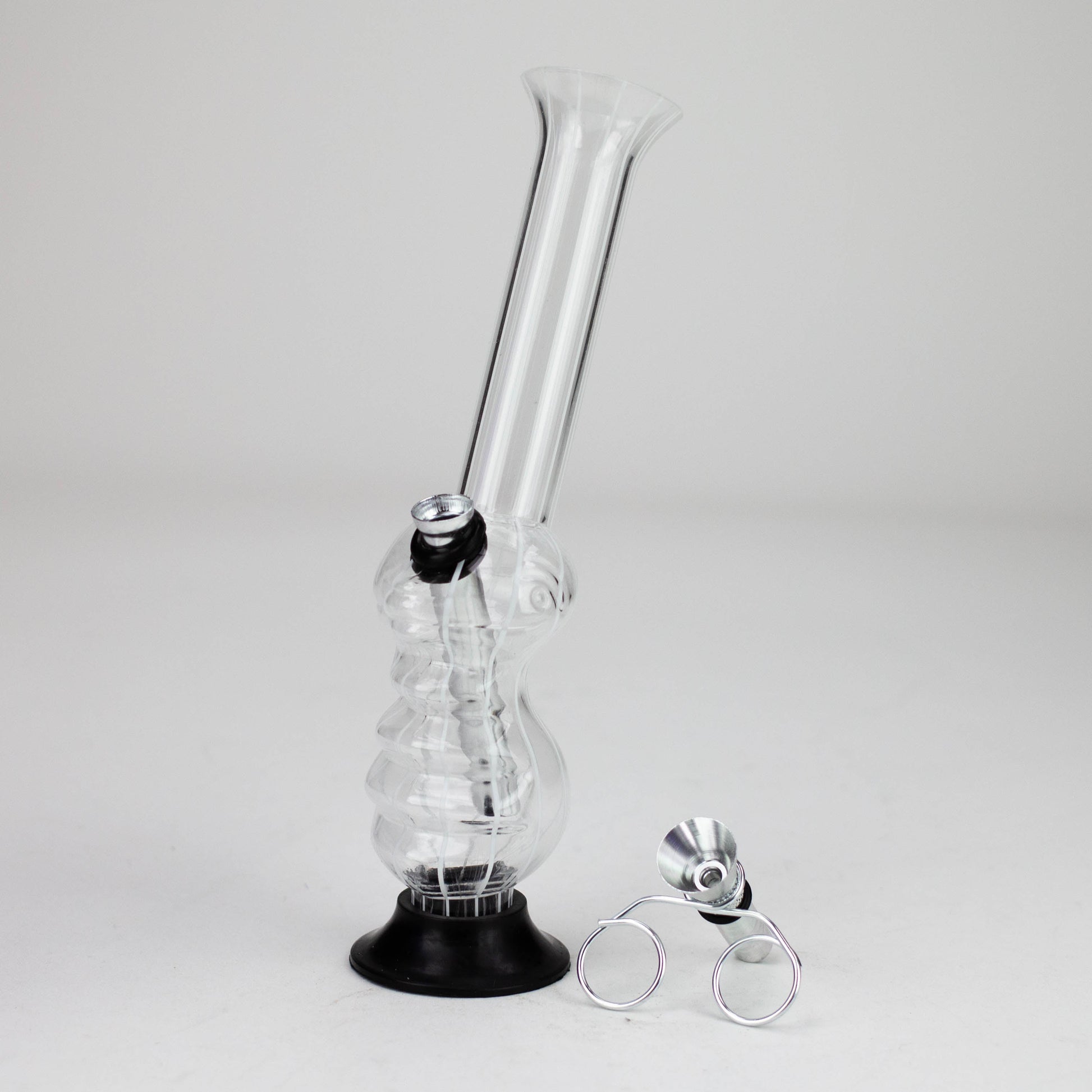 8" stripe acrylic water pipe [SV10]_6