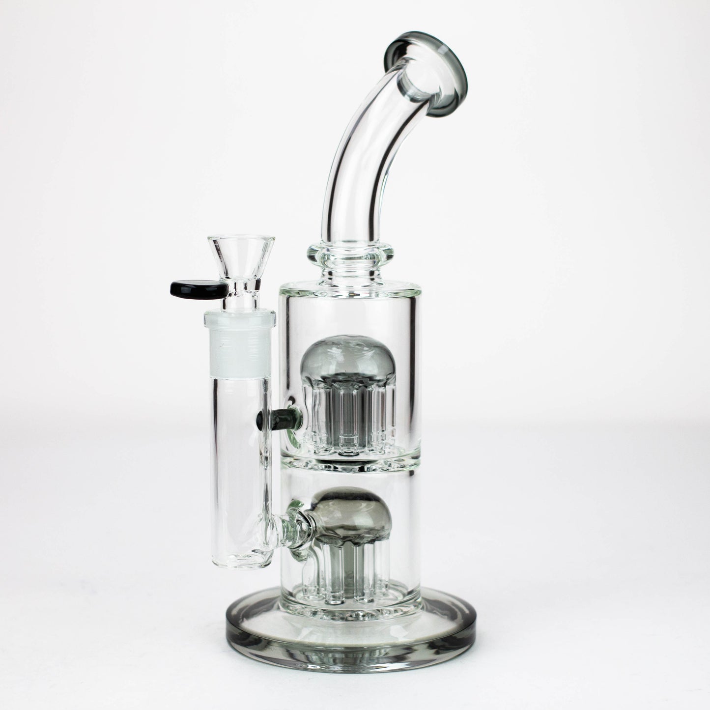 10" Glass Bubbler with dual 8 arms perc [G31014]_4