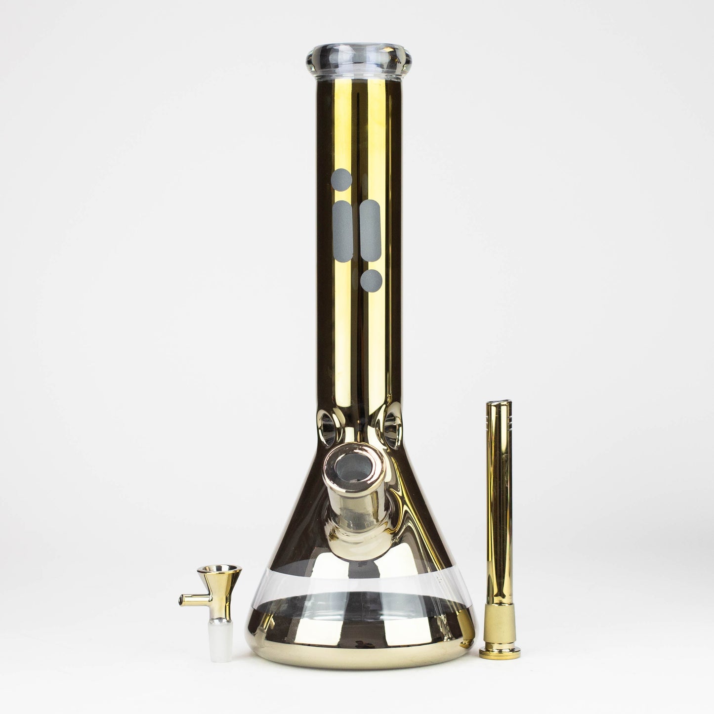 13.5" Infyniti 7 mm metallic beaker bong ( GP2003 )_2