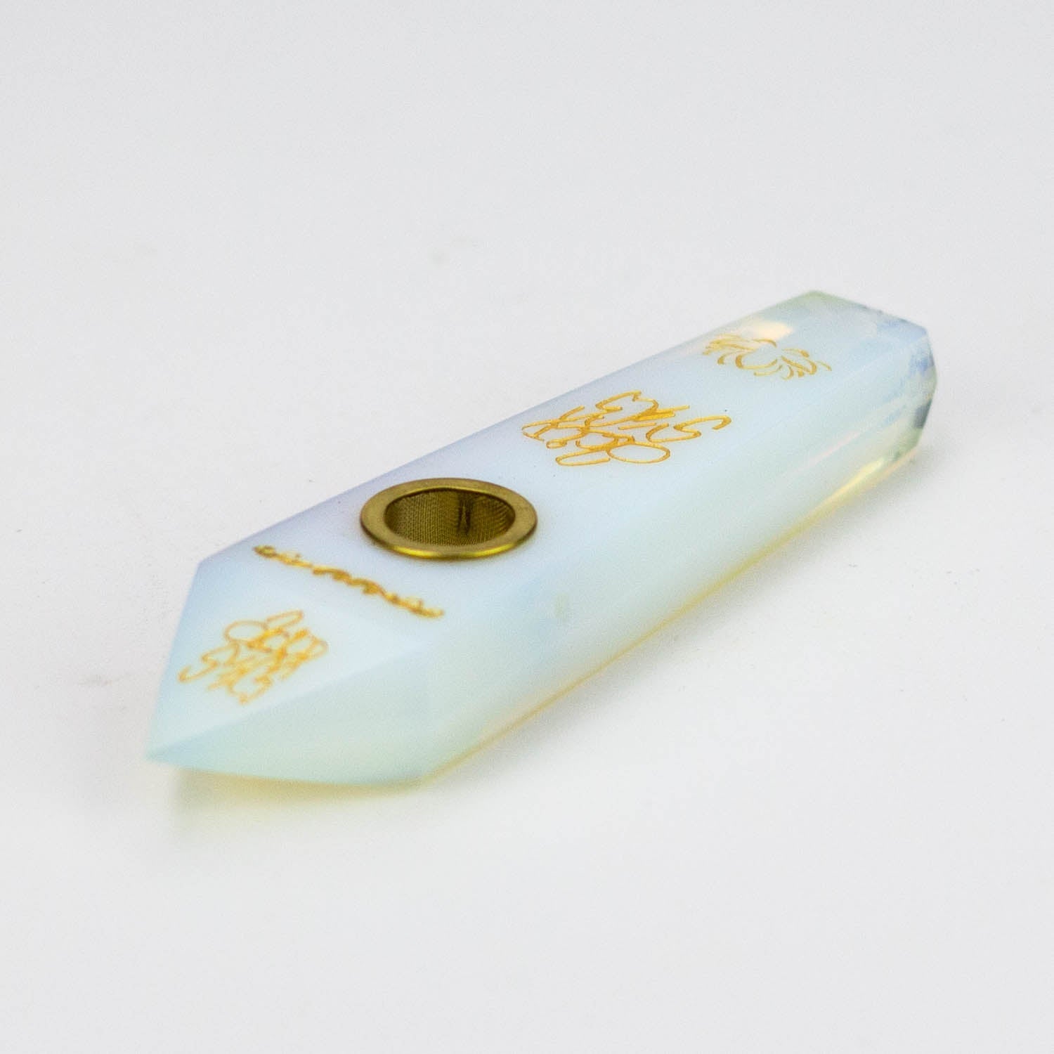 Acid Secs |  Custom Golden Engraving Pipe with Choke_4