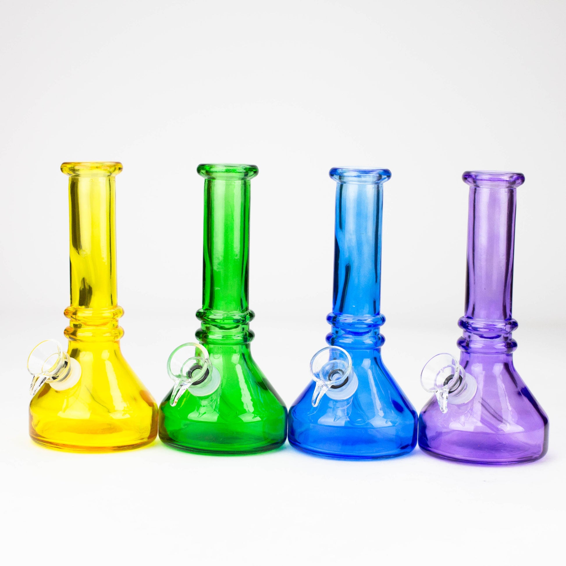 6" heavy color soft glass water bong ( HX4001 )_0