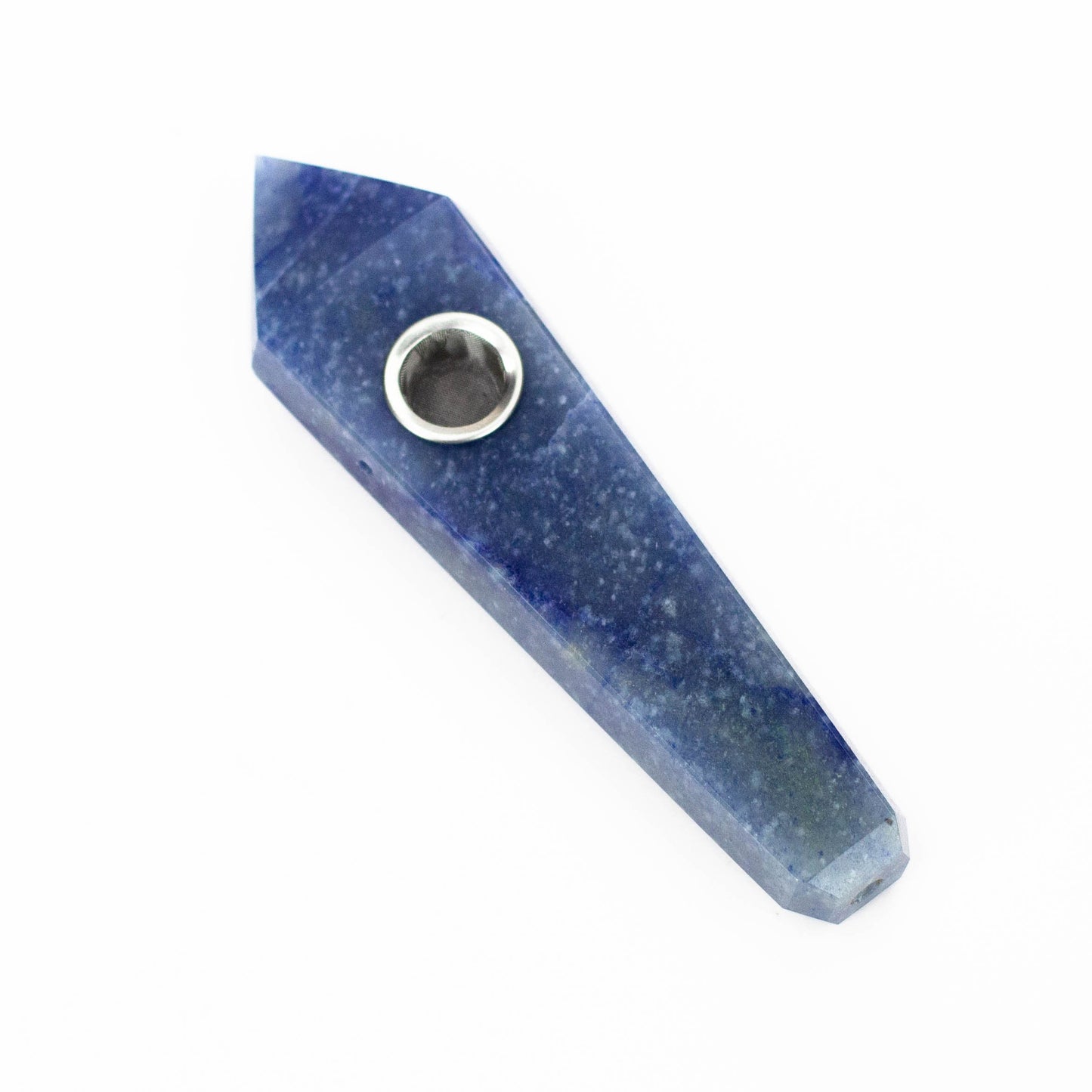 Acid Secs | Blue Adventurine Crystal Pipe with Choke_4