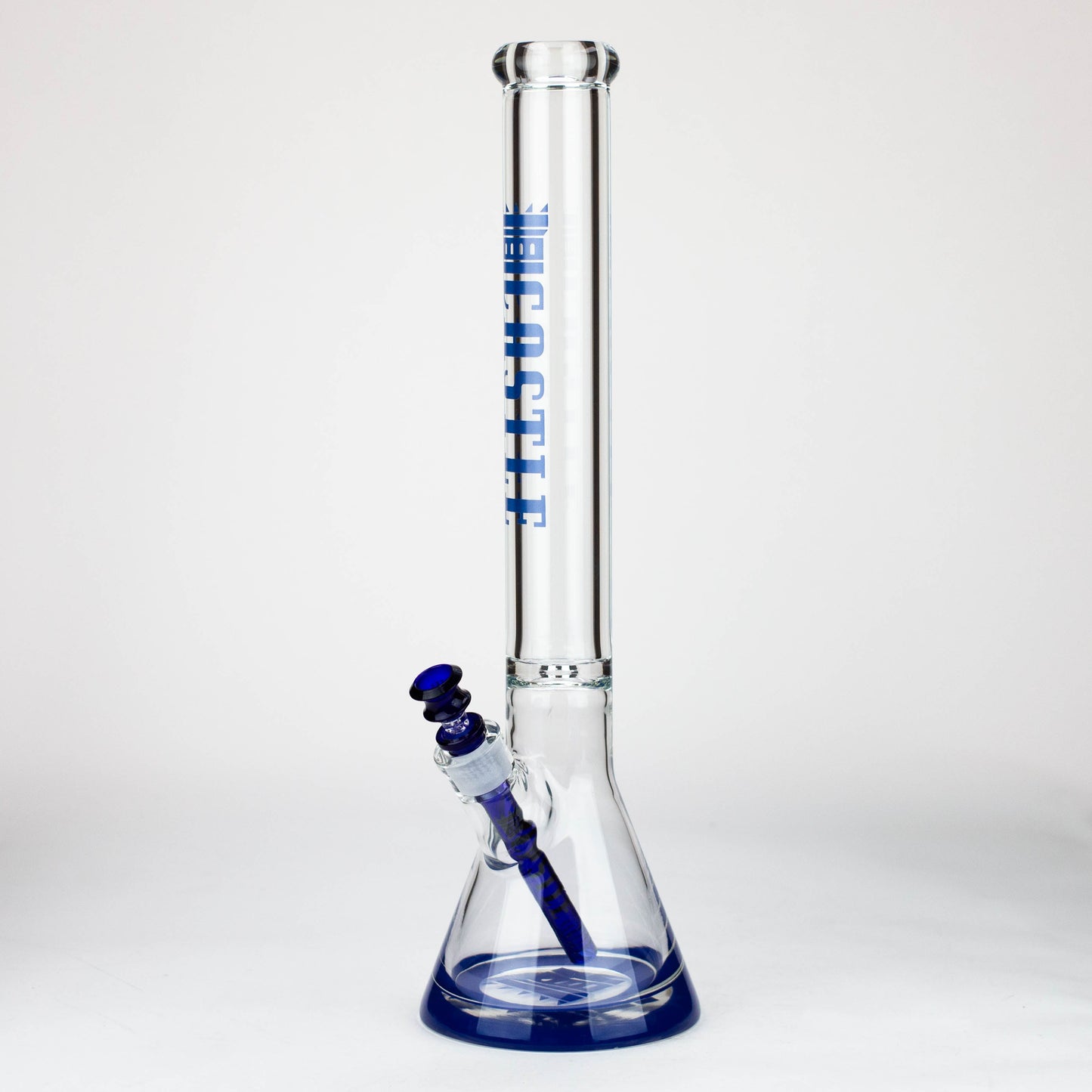 Castle Glassworks | 18" Beaker 9mm Glass bong – Color Logo_5