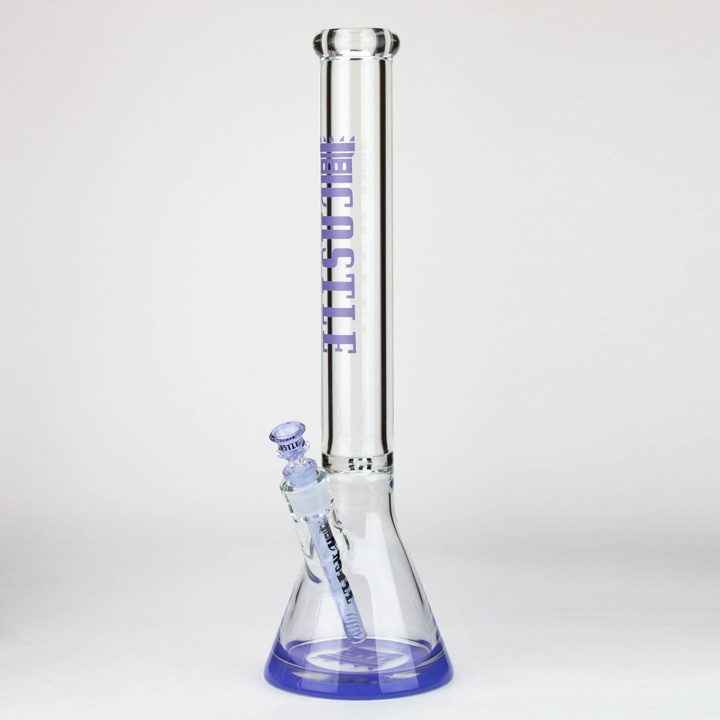 Castle Glassworks | 18" Beaker 9mm Glass bong – Color Logo_8