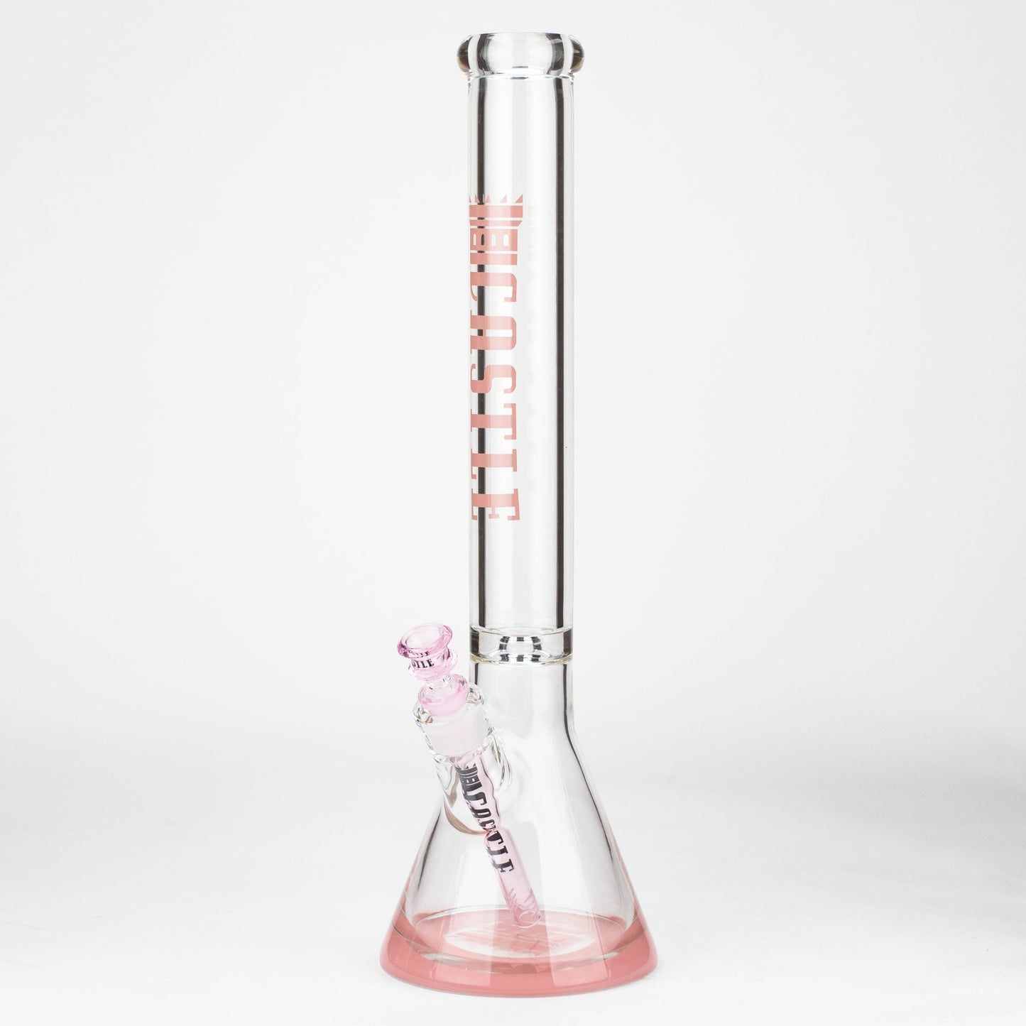 Castle Glassworks | 18" Beaker 9mm Glass bong – Color Logo_7