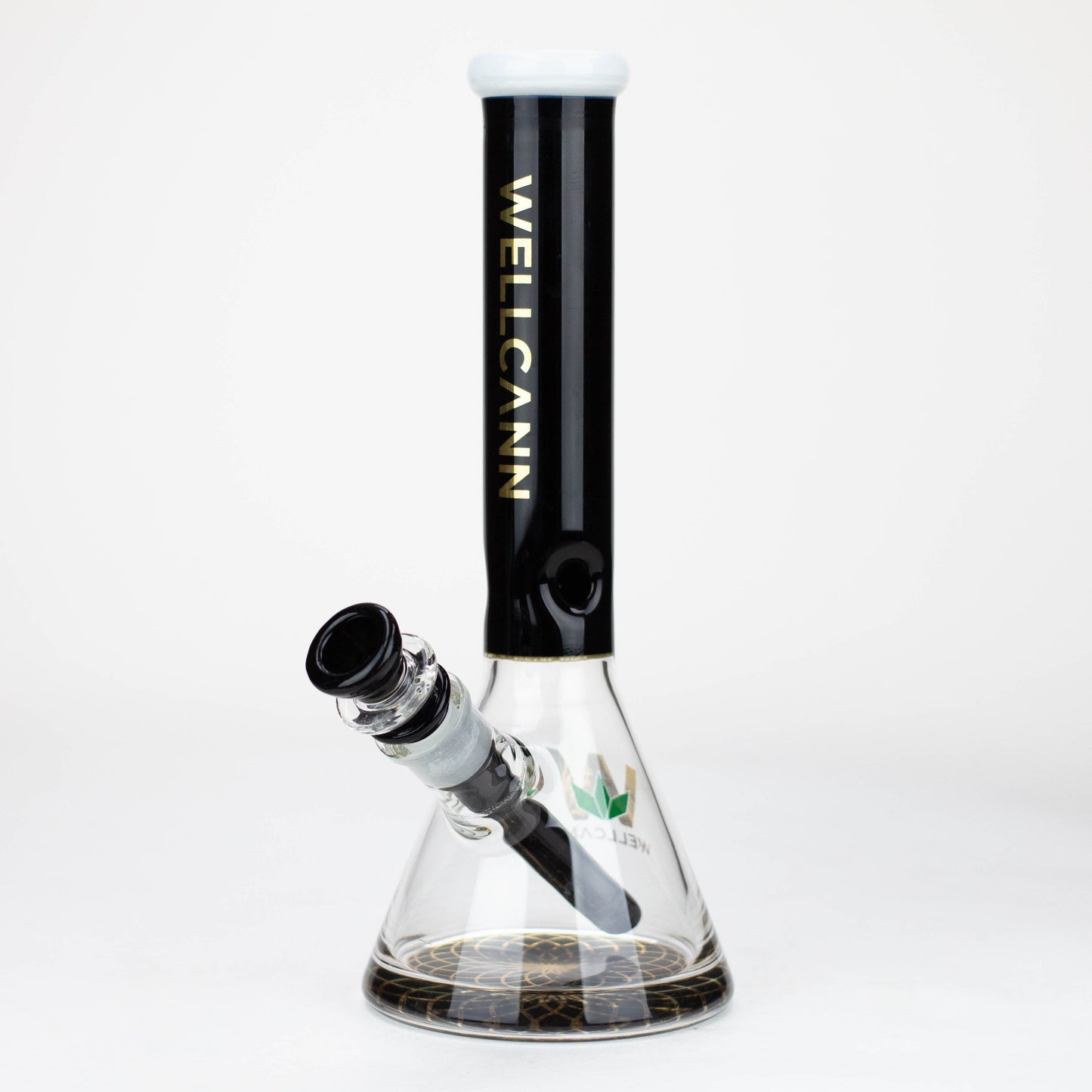 Wellcann | 10" Coloured Glass Beaker Bong with Wide Mouth_5