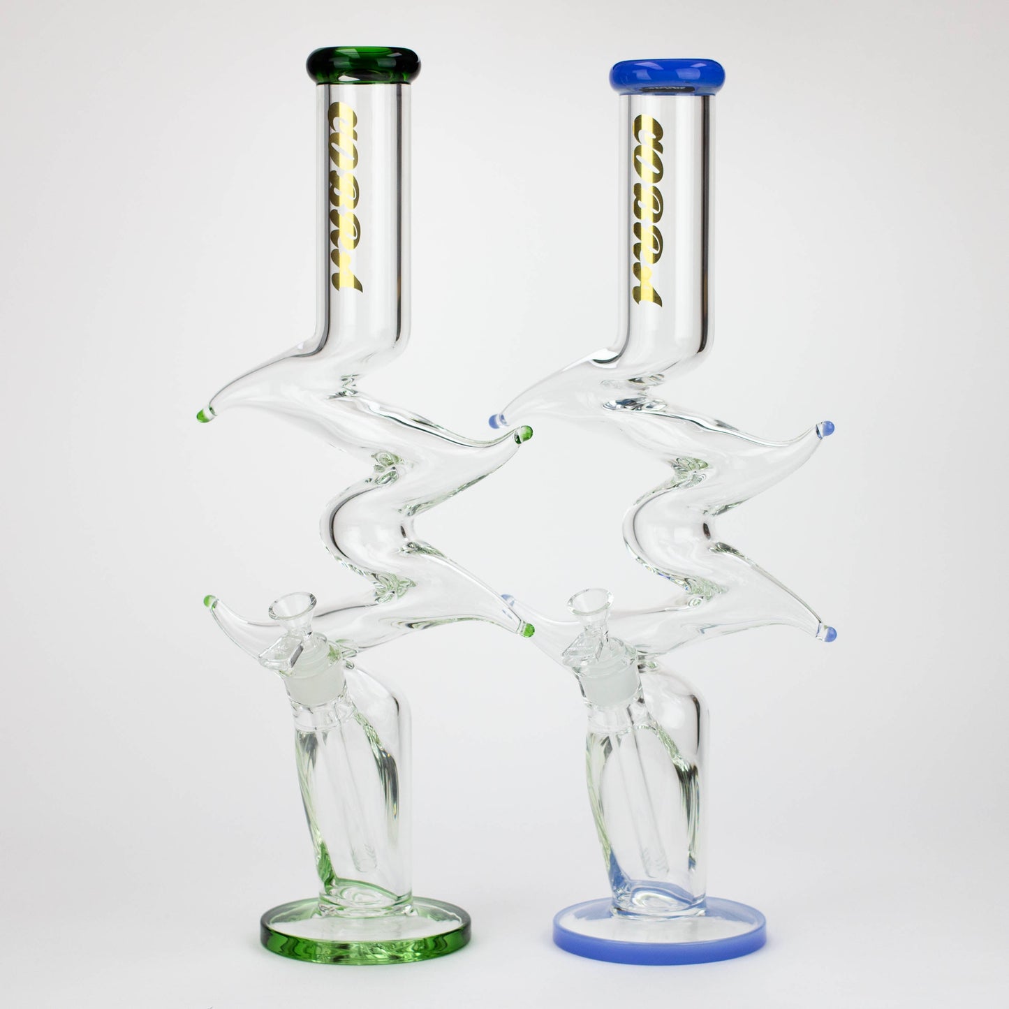 COBRA | 19" Zig-zag glass water bong_0