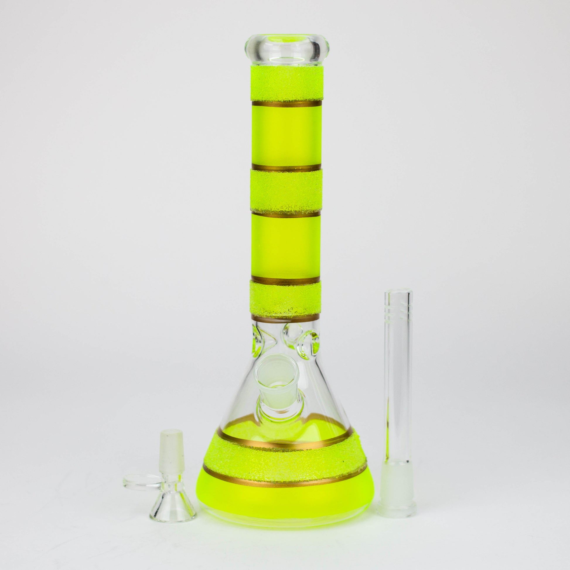 10" Yellow glass water bong [BH091]_7