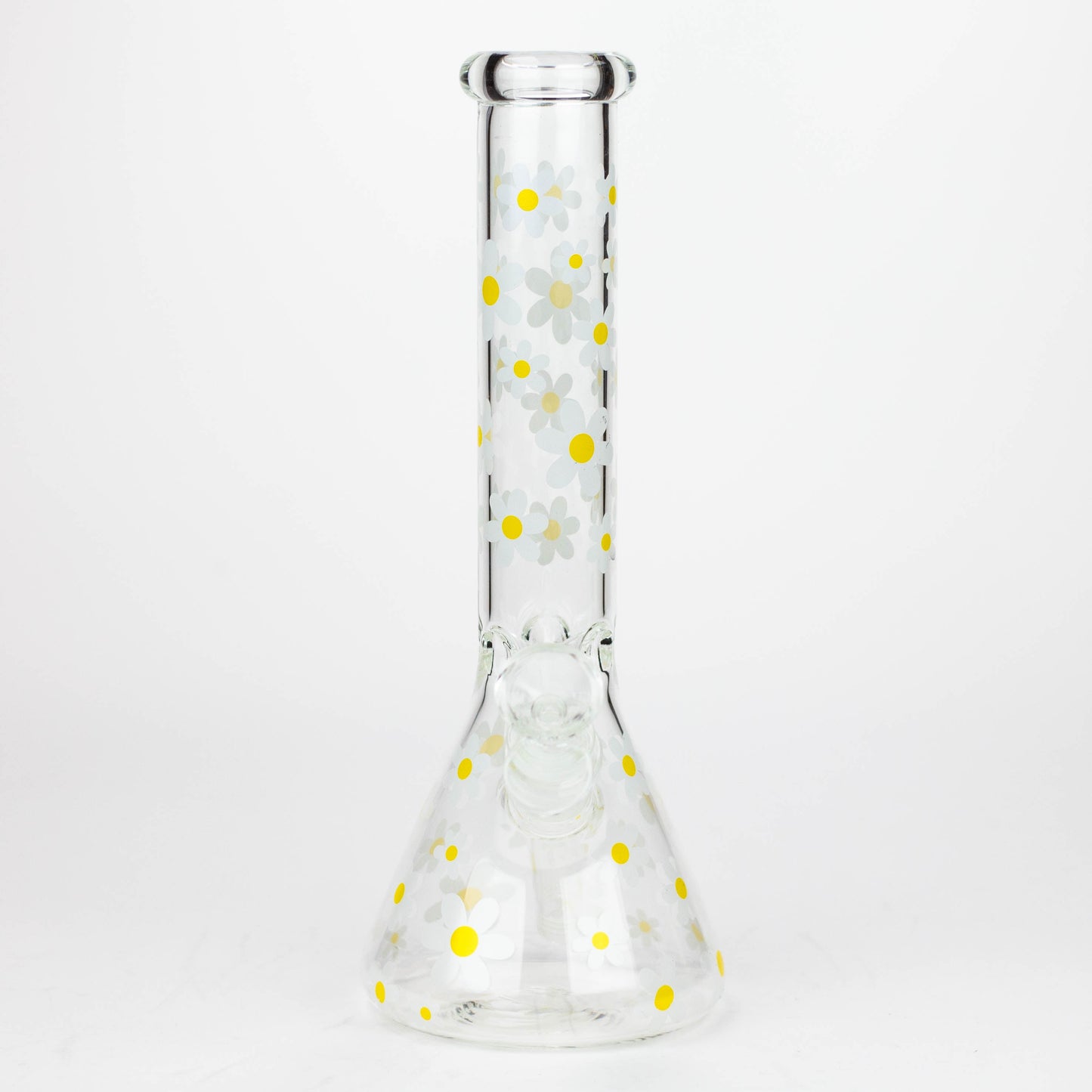 10" Glass Bong With Daisy Design [BH1063]_2