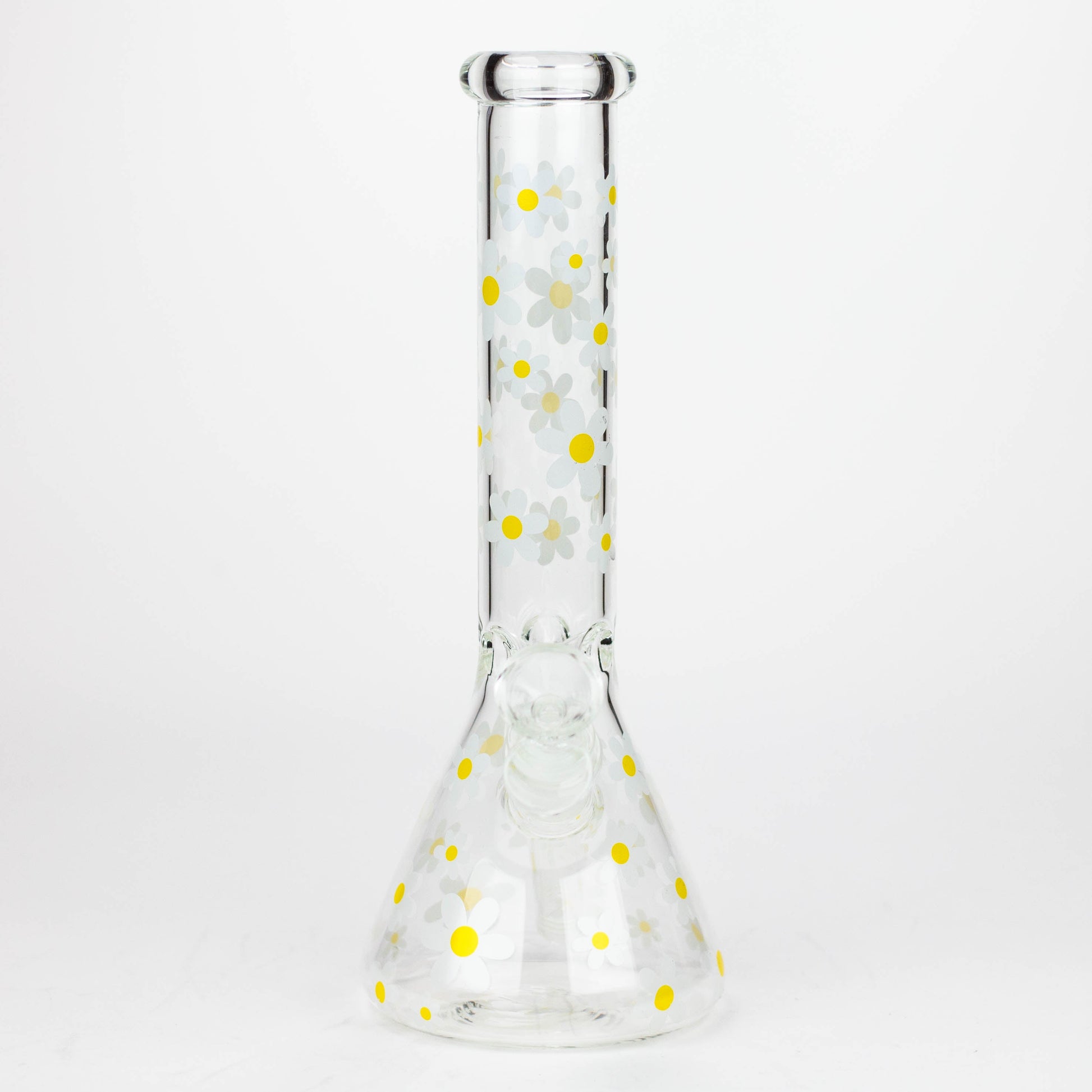 10" Glass Bong With Daisy Design [BH1063]_2