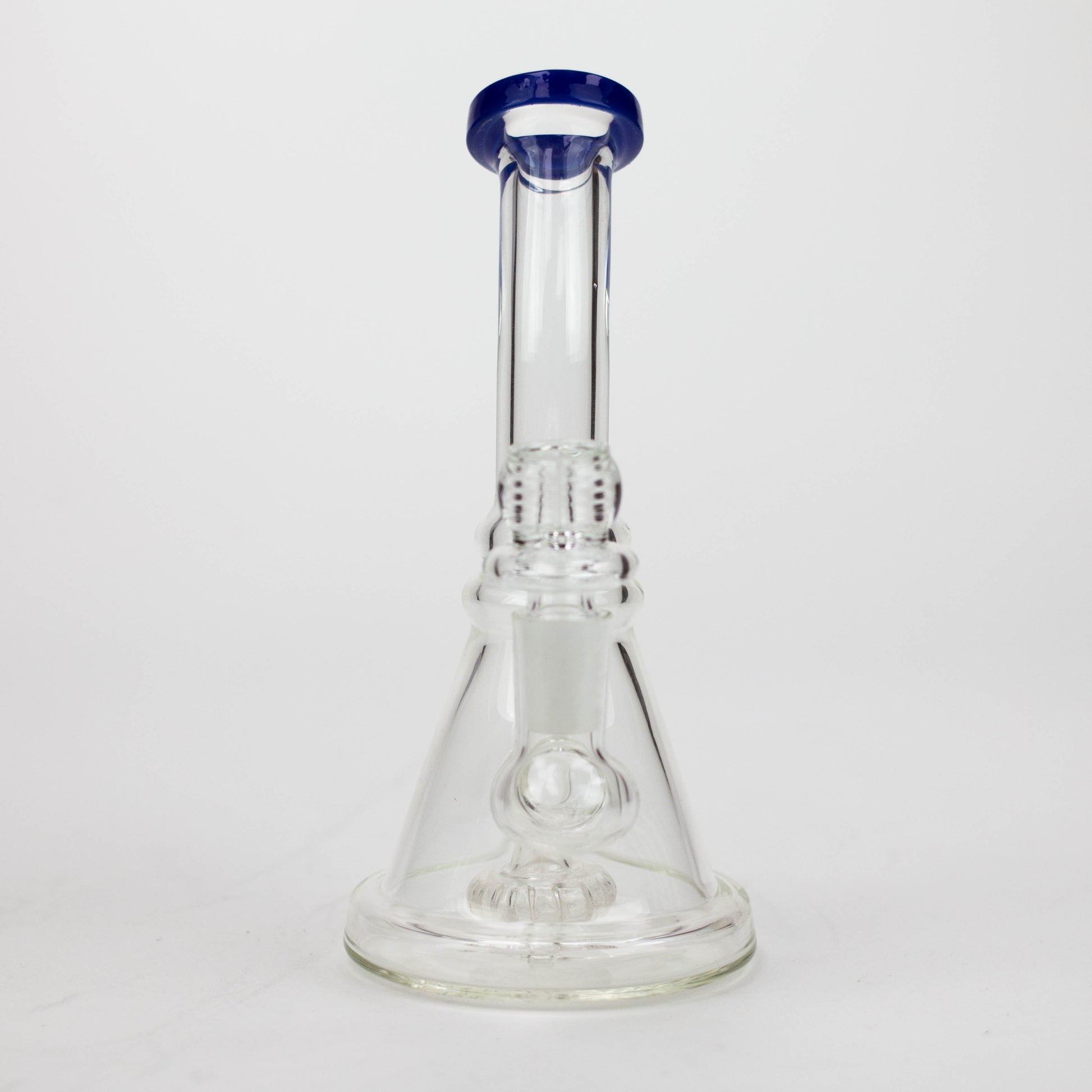 6.5" assorted color glass bong with shower head diffuser_3