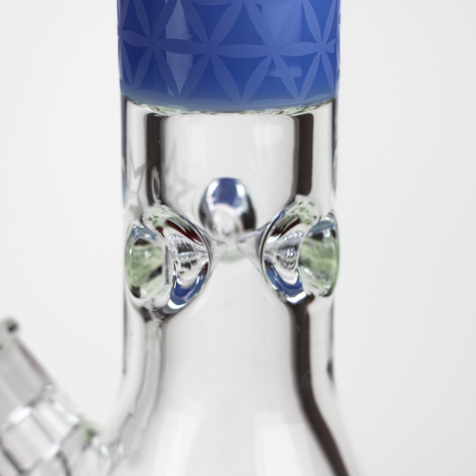 Genie | 17" sandblasted artwork tube 7 mm glass water bong [GB21005]_2