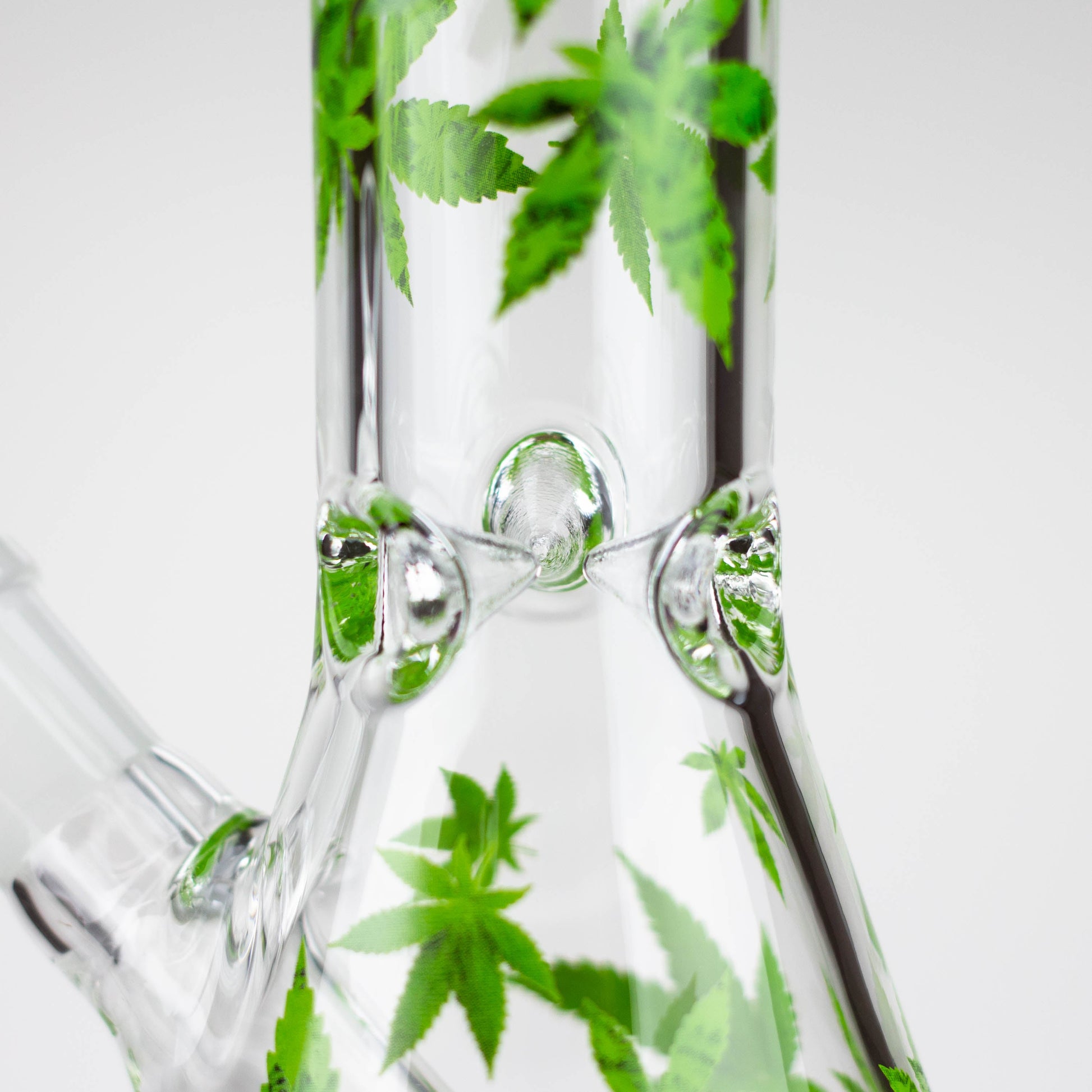 10" Glass Bong With Leaf Design [WP 156]_3