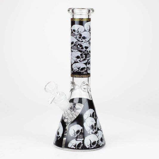 10" Glass Bong With Skull Design [WP 131]_0