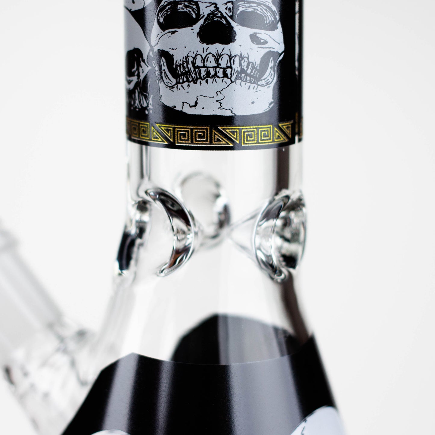 10" Glass Bong With Skull Design [WP 131]_3