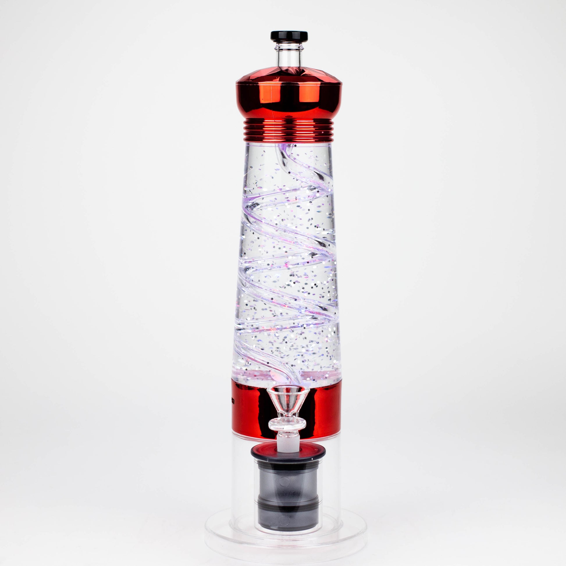 12" Electric lava lamp bong with UFO Perc (Assorted color)_2