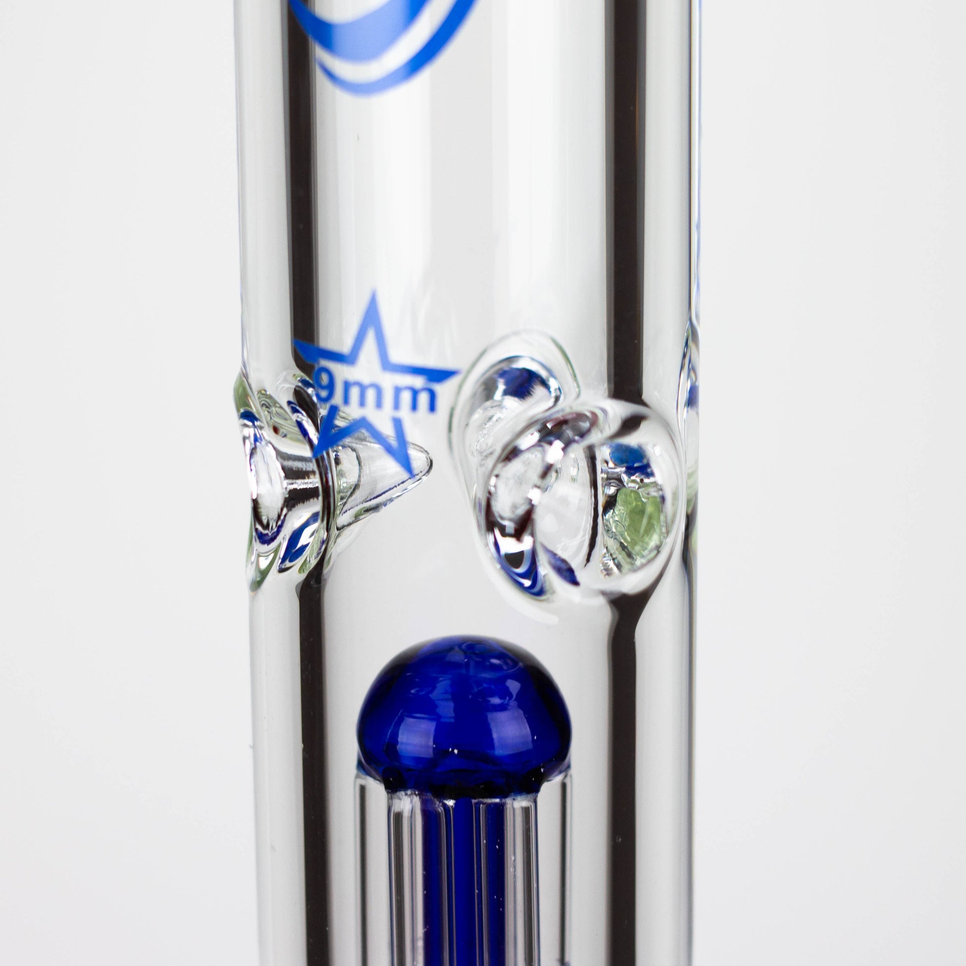 GENIE | 24" Dual 6 arms 9mm glass water beaker bong [GB1906]_2