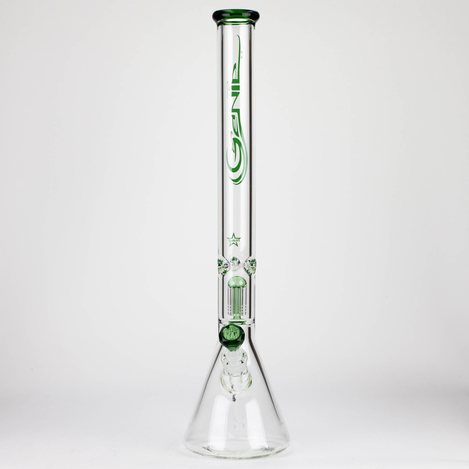 GENIE | 24" 9mm single percolator glass water bong [GB1905]_14