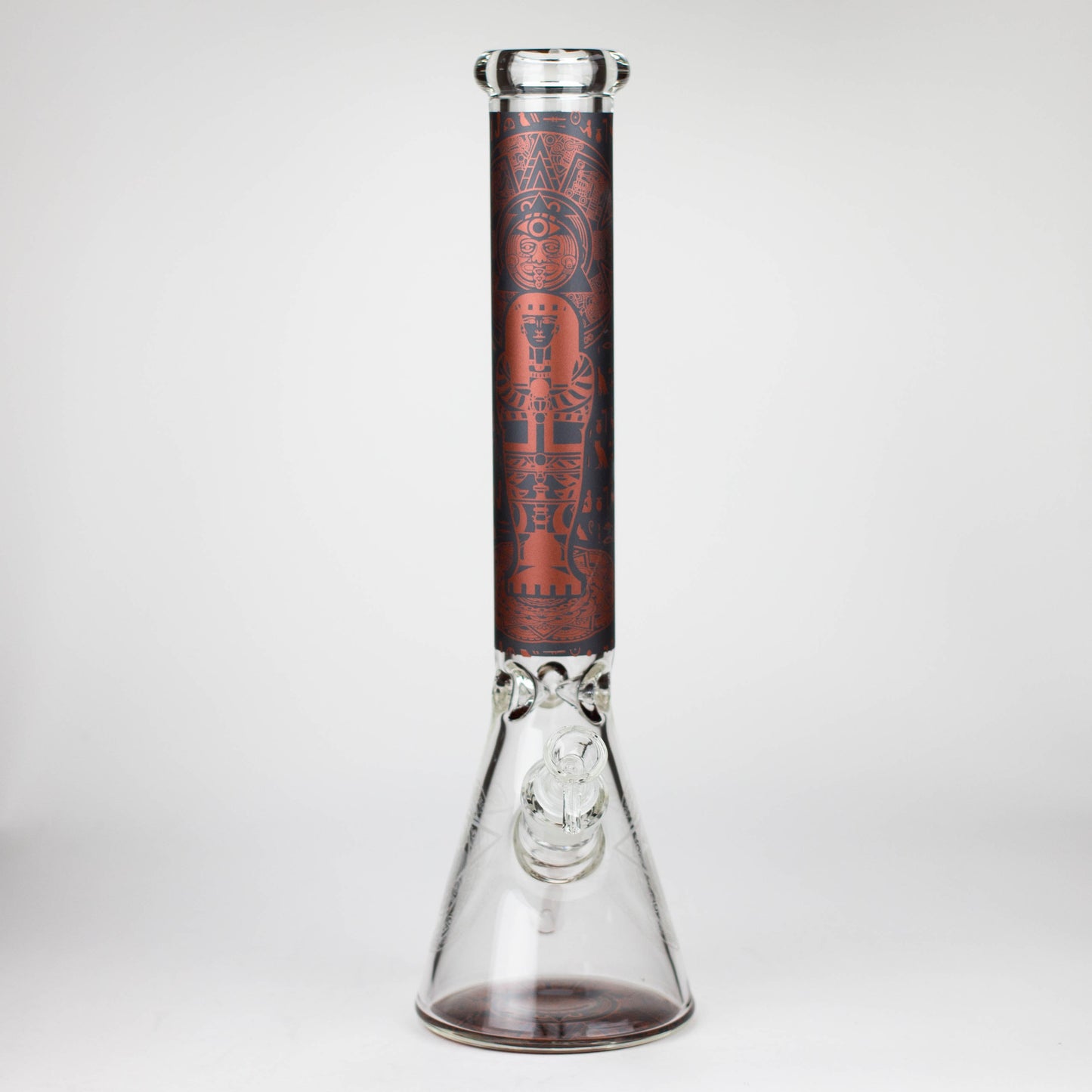 15.5" Egyptian Hieroglyph / 7 mm / Glass Bong  [LL034-RED]_3