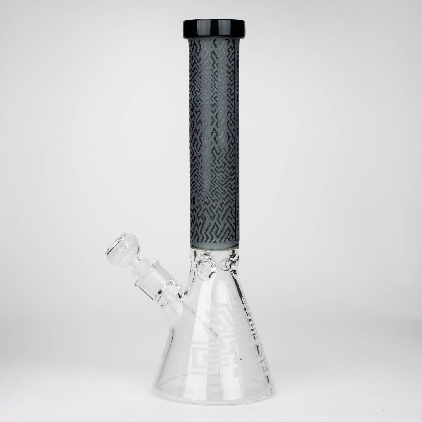 COBRA | 15" sandblasted artwork tube 7 mm glass water bong [YK04]_5