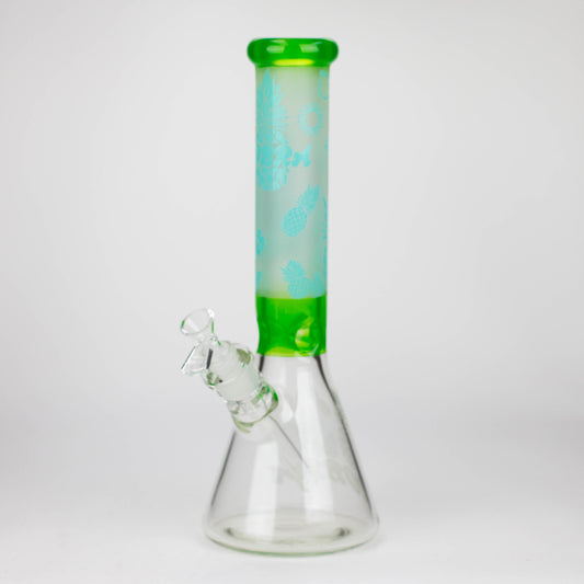 COBRA | 13.5" sandblasted pineapple 7 mm glass bong [LL023]_0