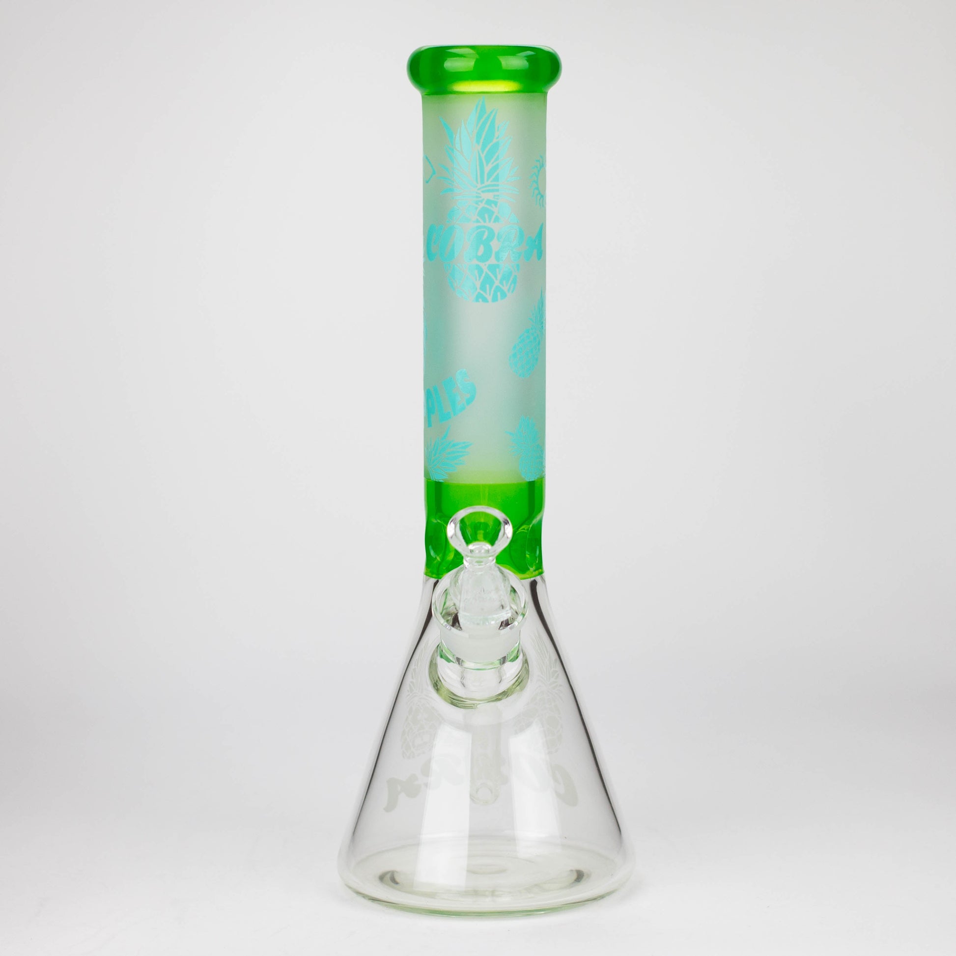 COBRA | 13.5" sandblasted pineapple 7 mm glass bong [LL023]_3