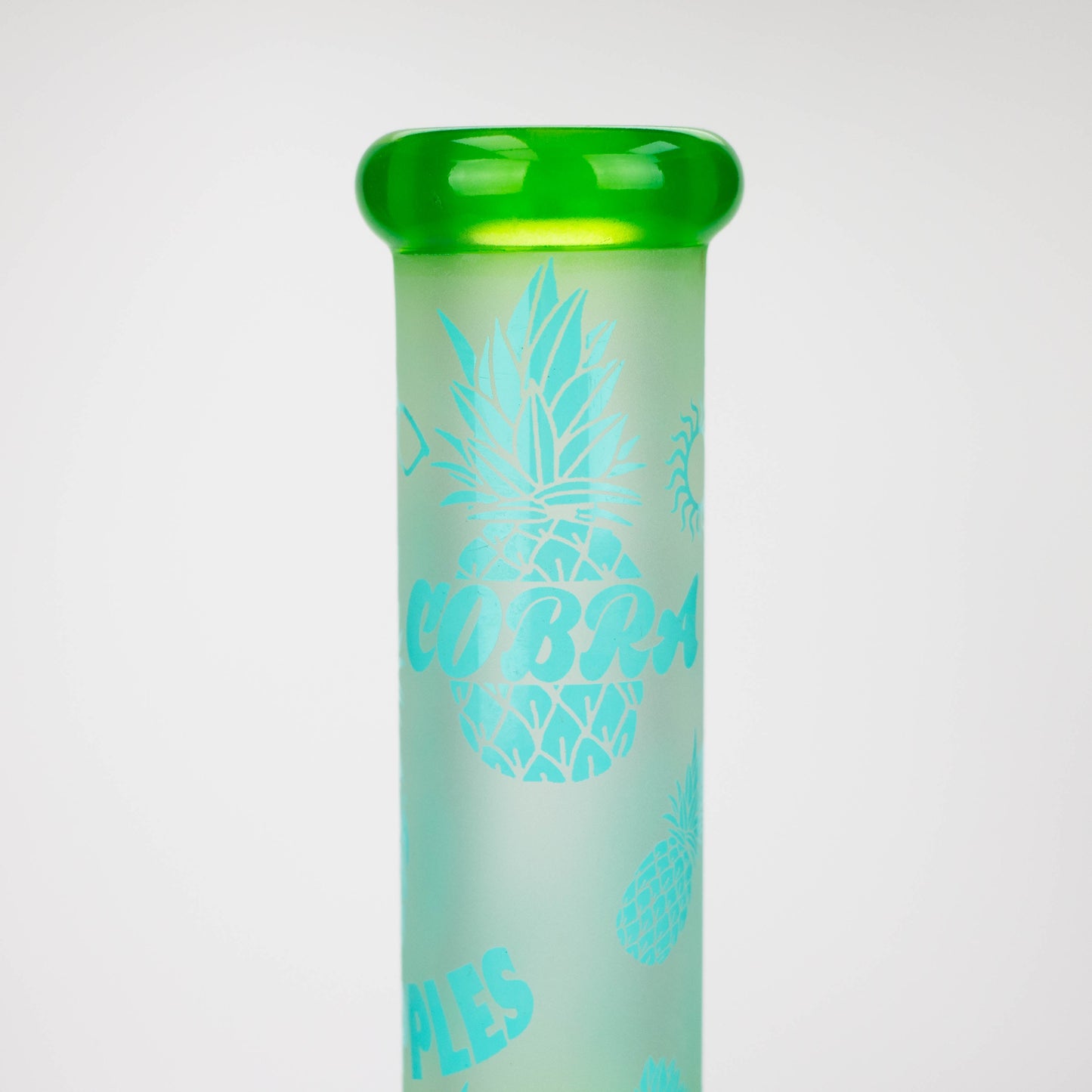 COBRA | 13.5" sandblasted pineapple 7 mm glass bong [LL023]_6