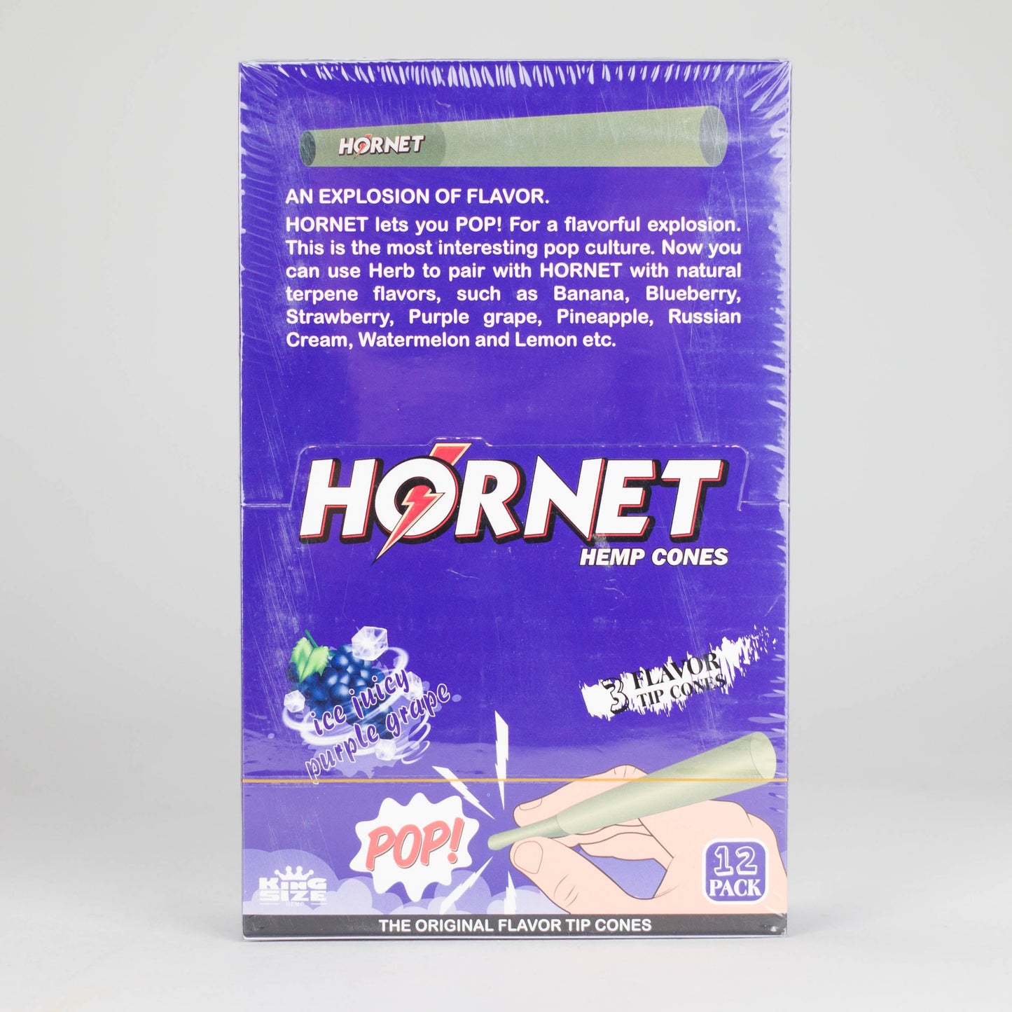 Hornet | King size (110mm) Flavor flavor Burst beads tip cones Box of 12_8