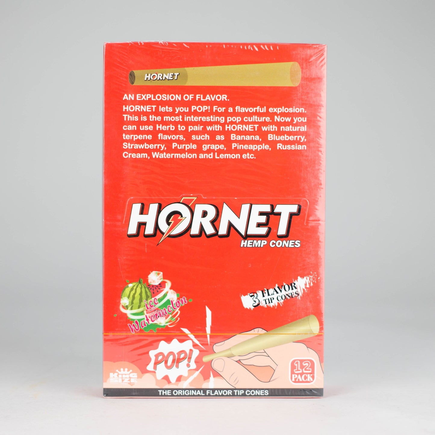 Hornet | King size (110mm) Flavor flavor Burst beads tip cones Box of 12_11